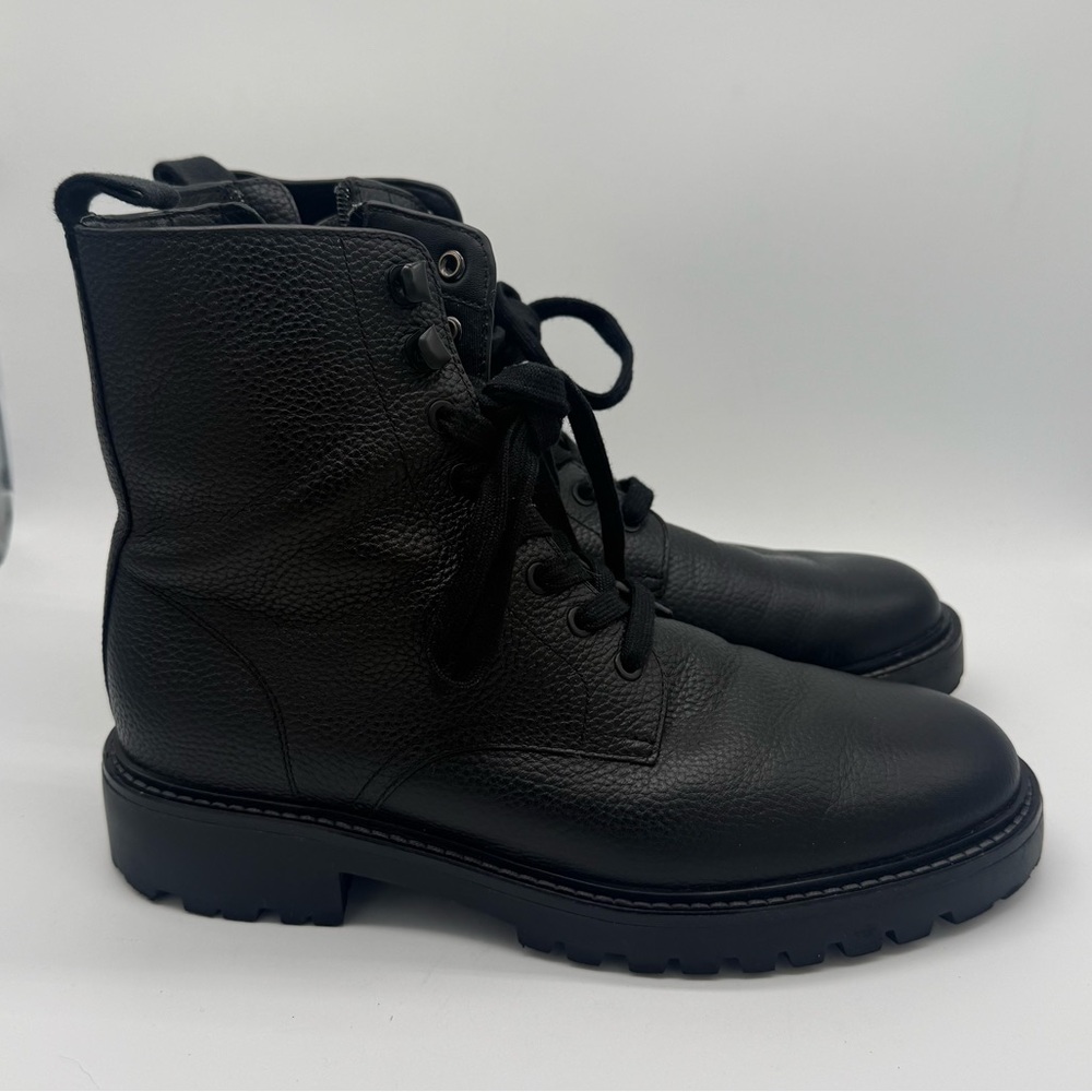 Vince Men's Dominic Black Combat Boots - Picture 4 of 16